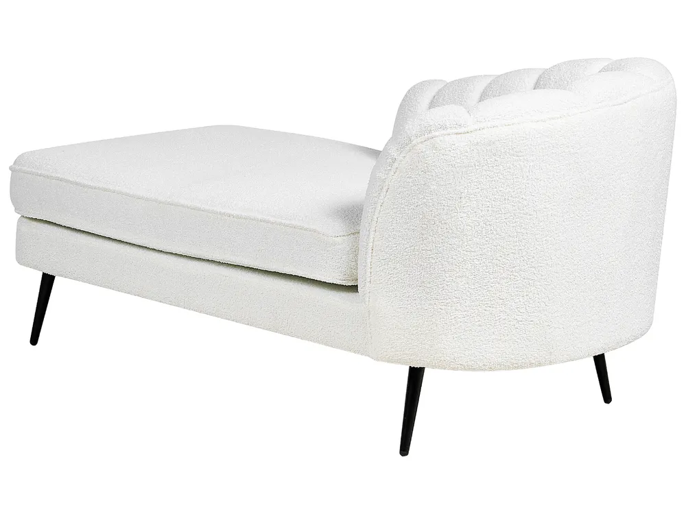 Rechtszijdige chaise longue ALLIER Bouclé Gebroken wit_879193