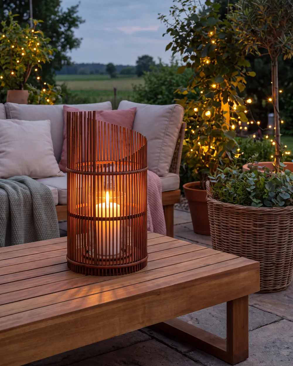 Lantern JAWA 50 cm Bamboo Brown_1149279