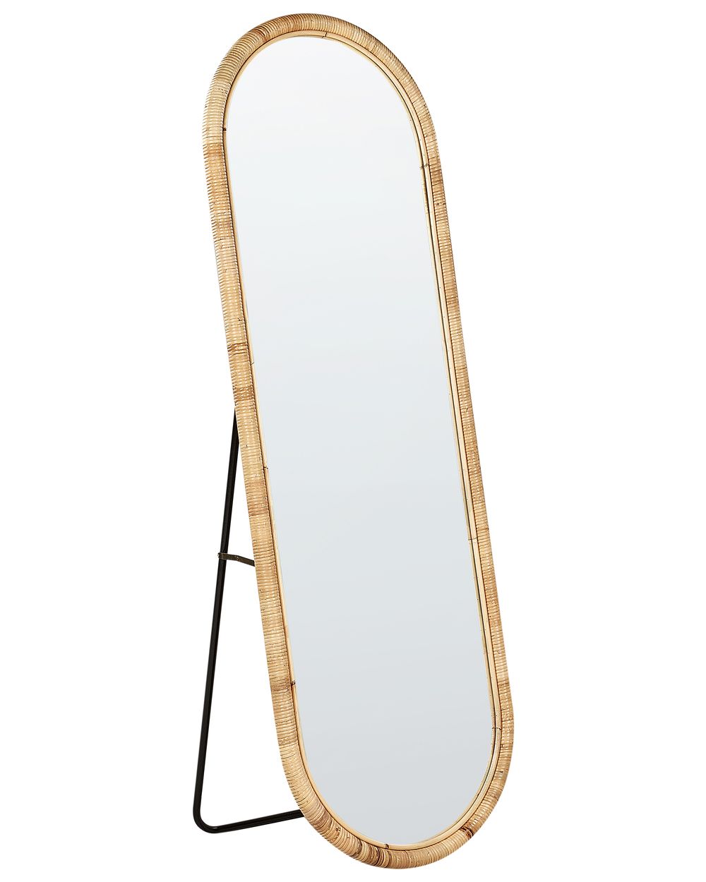 Standspiegel MONTOT 150 cm Rattan Naturfarben