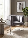 Armchair LARVIK Velvet Grey