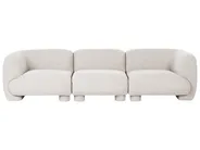 Modulsofa 3-Sitzer MJALBI Bouclé Cremeweiß_1075139