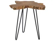 Beistelltisch 2er Set CAMROSE Teakholz Dunkelbraun_797941
