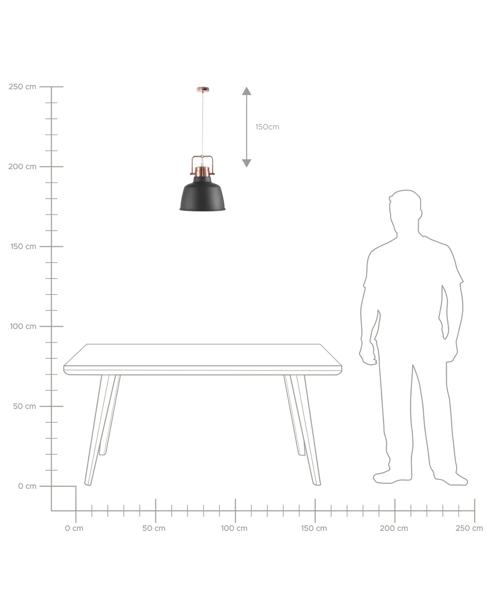 Pendant Lamp NARMADA Metal Graphite Grey_712242