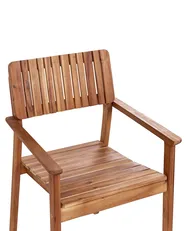 Gartenstuhl 2er Set AGELLO Akazienholz Braun_923442
