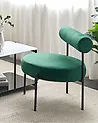 Sessel ALPHA Samtstoff Smaragdgrün