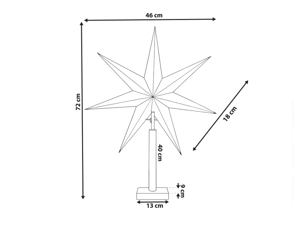 Adventsstern MANA 72 cm Silber_1031795