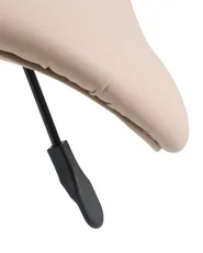 Saddle Stool DUMONT Faux Leather Beige_1072608