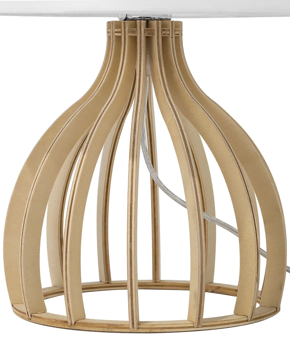 Tischlampe AGUEDA Braun / Weiß_694982