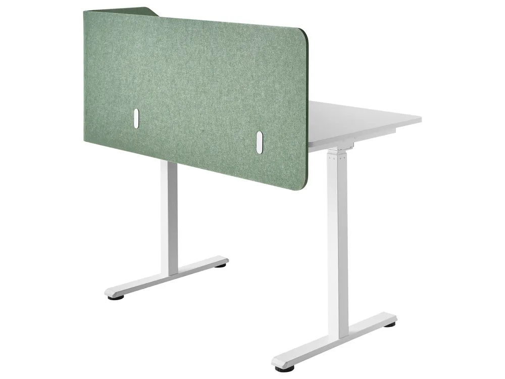 Desk Screen FOLDY 120 x 50 cm Light Green_1041434