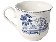 20-Piece Dinnerware Set BAY LEAF Porcelain White/Blue_1191718