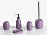5-Piece Bathroom Accessories Set YARAPA Purple_996858