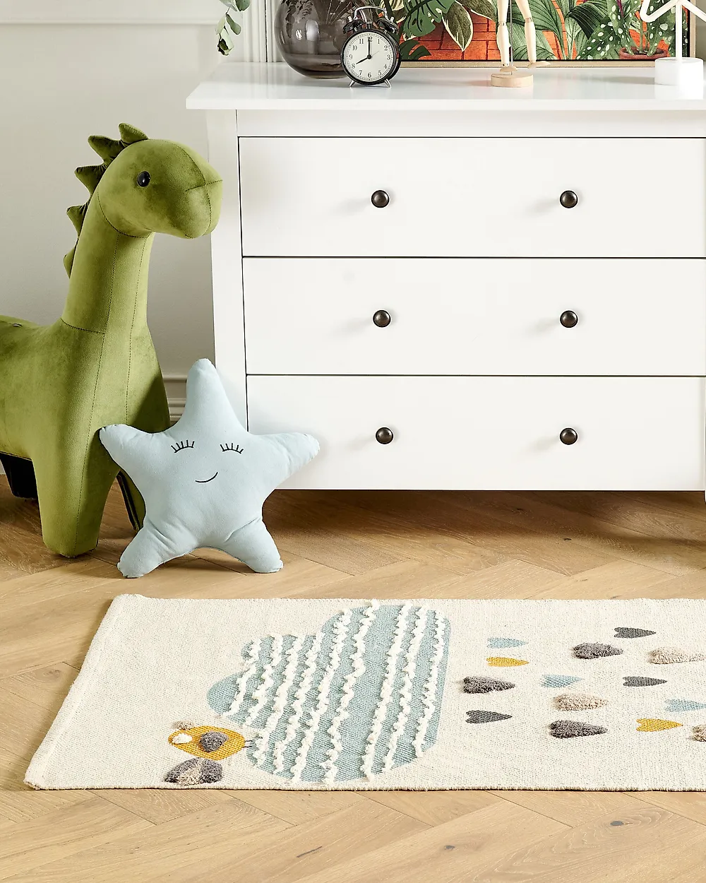 Kids Rug BLANG Beige 80 x 150 cm Cotton_1182907