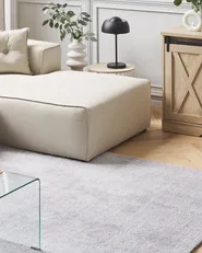 Shaggy Rug DEMRE Light Grey 140 x 200 cm_683522