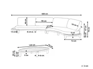 Gartensofa mit Tisch 4-Sitzer NUMANA Akazienholz Cremeweiß_1074265