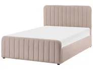 Ottoman Bed LUNAN Boucle Beige 120 x 200 cm (EU Small Double)_1048417