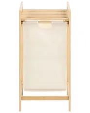 Laundry Basket TOROTAL Bamboo Light Brown/ Beige 40 L_1136694