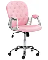 Schreibtischstuhl PRINCESS Kunstleder Rosa