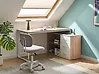 Eckschreibtisch SOGNE 140 cm x 100 cm Hellbraun