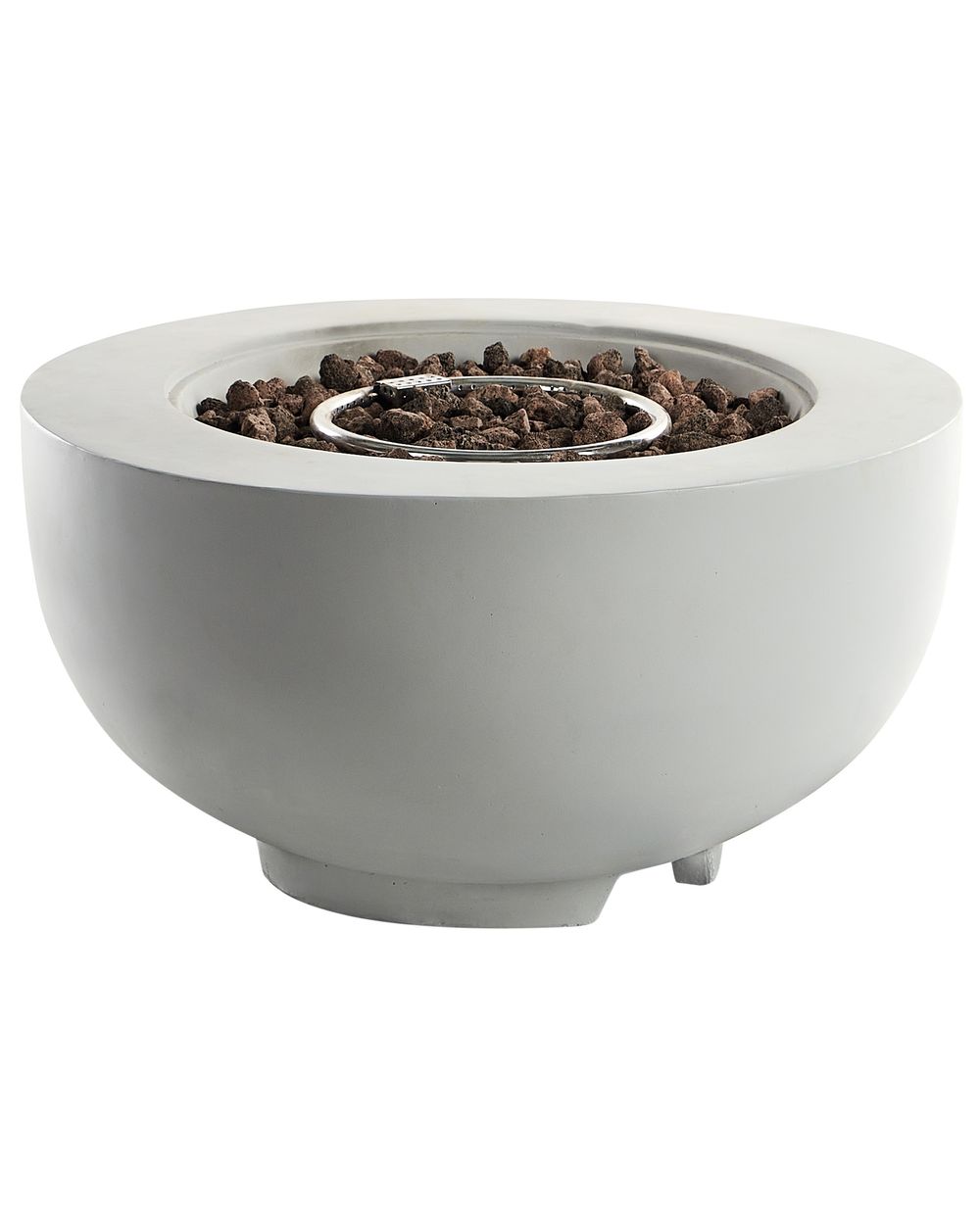 Gas Fire Pit DAISETU Concrete Light Grey