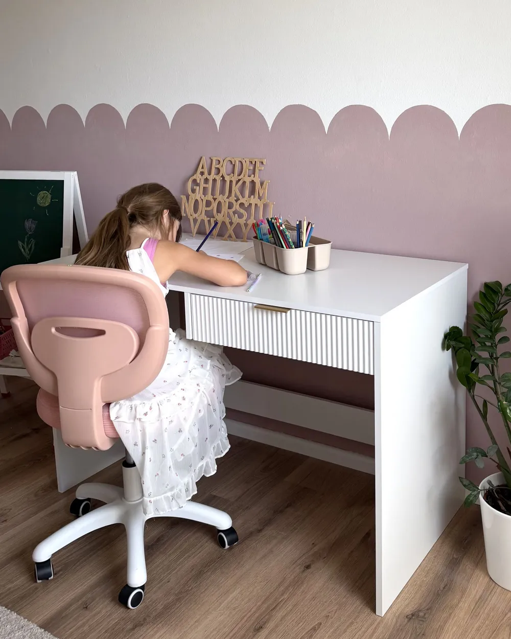 Schreibtisch LUTETIA 120 cm 60 cm Weiß_1085883