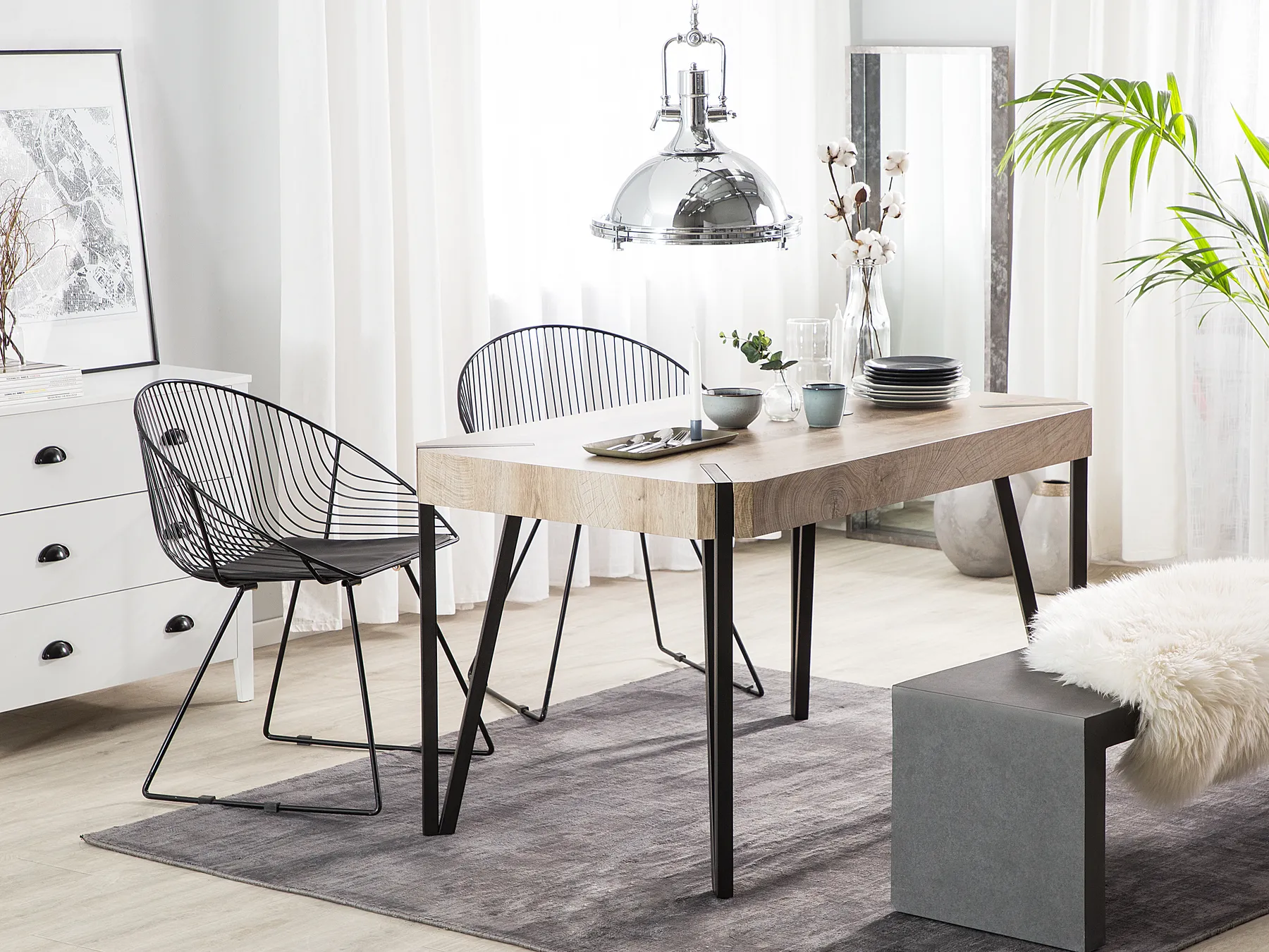Esstisch CAMBELL Taupe 130 cm 80 cm_751604