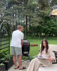 Holzkohlegrill KAMADO Keramik Schwarz_1080465