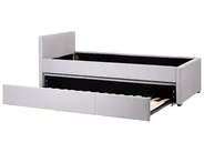 Ausziehbett Stoff MARMANDE 90 x 200 cm Hellgrau_986056