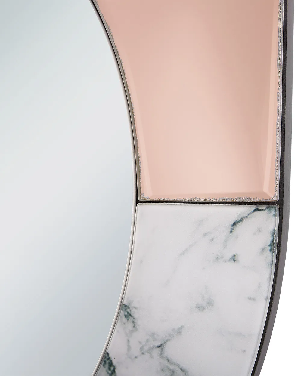 Wandspiegel RETY 50 cm 65 cm Stein Roségold_904356