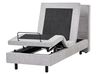 Adjustable Bed Fabric VICEROY 80 x 200 cm (EU Small Single) Light Grey