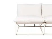 Garden Sofa 2 Seater PICO Metal Light Beige_1012929
