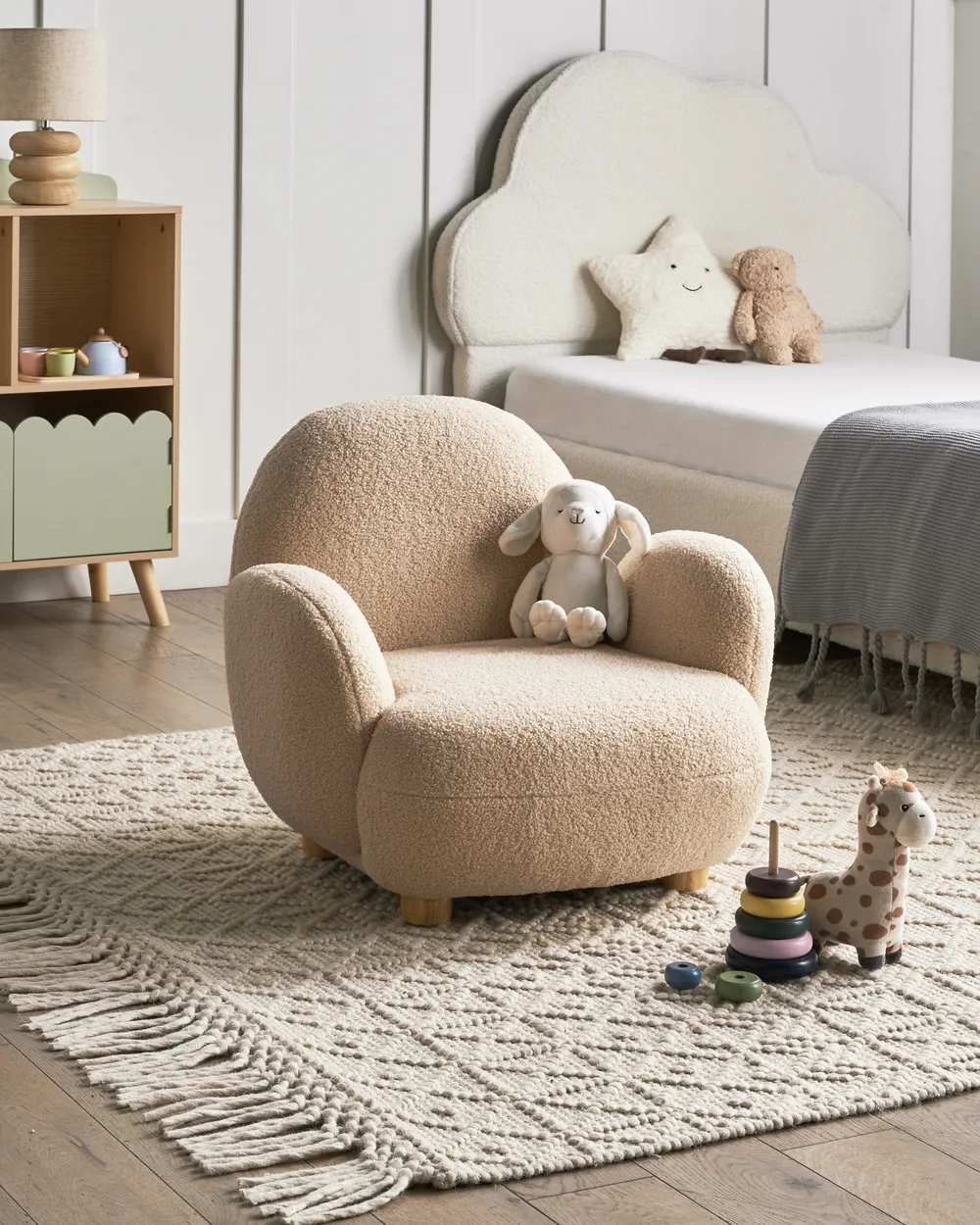 Kindersessel HEM Bouclé Beige