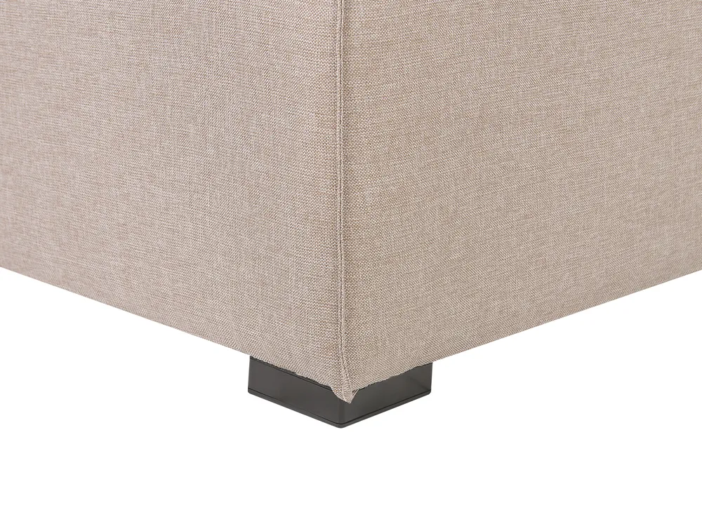 Gartensofa mit Ottomane 4-Sitzer AREZZO modular Beige_848105