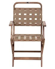 Set of 2 Garden Chairs MILZANO Acacia Wood Brown_1156065