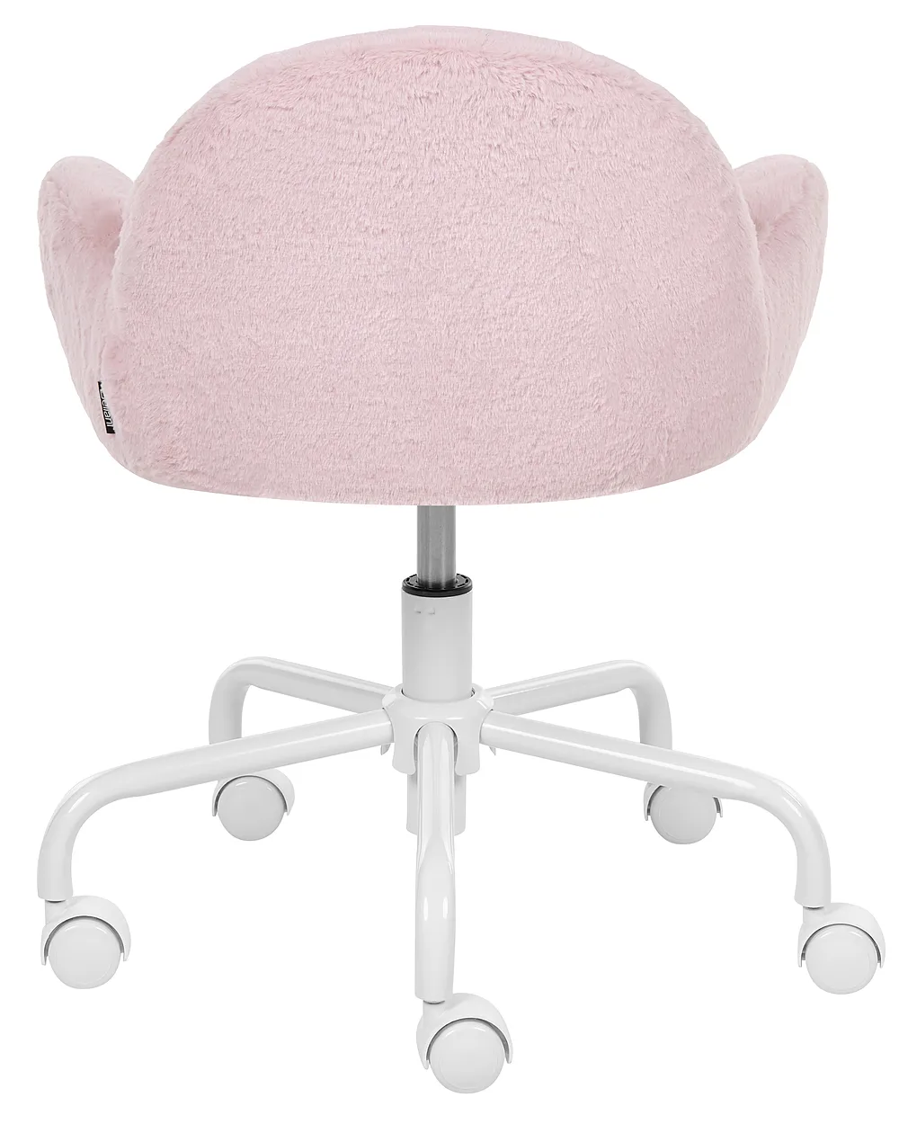 Desk Chair JUBBI Faux Fur Pastel Pink_1159629