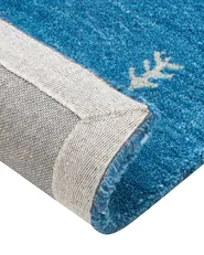 Teppich CALTI Dunkelblau 160 x 230 cm Gabbeh Wolle_855861
