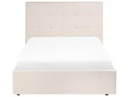 Ottoman Bed LORIENT Fabric Beige 120 x 200 cm (EU Small Double)_1062959