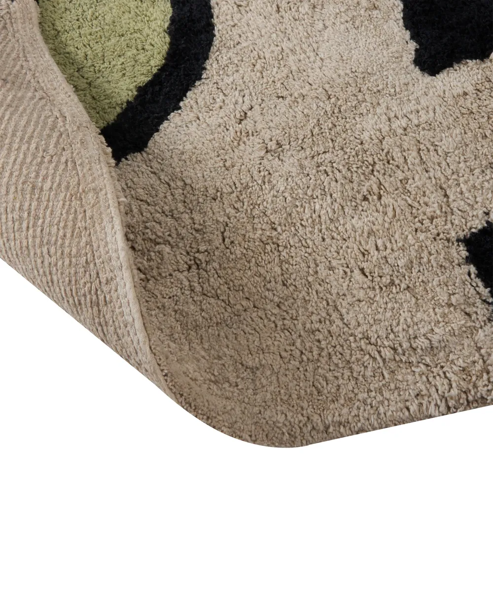 Kinderteppich VOYAGER Beige / Schwarz 85 x 135 cm Baumwolle_1107753