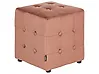 Pouf WISCONSIN Samtstoff Pfirsichrosa