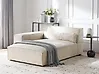 Rechtsseitige Chaiselongue HELLNAR Samtstoff Hellbeige
