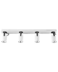 Strahler 4-flammig KLIP verstellbar Metall Weiß_828550