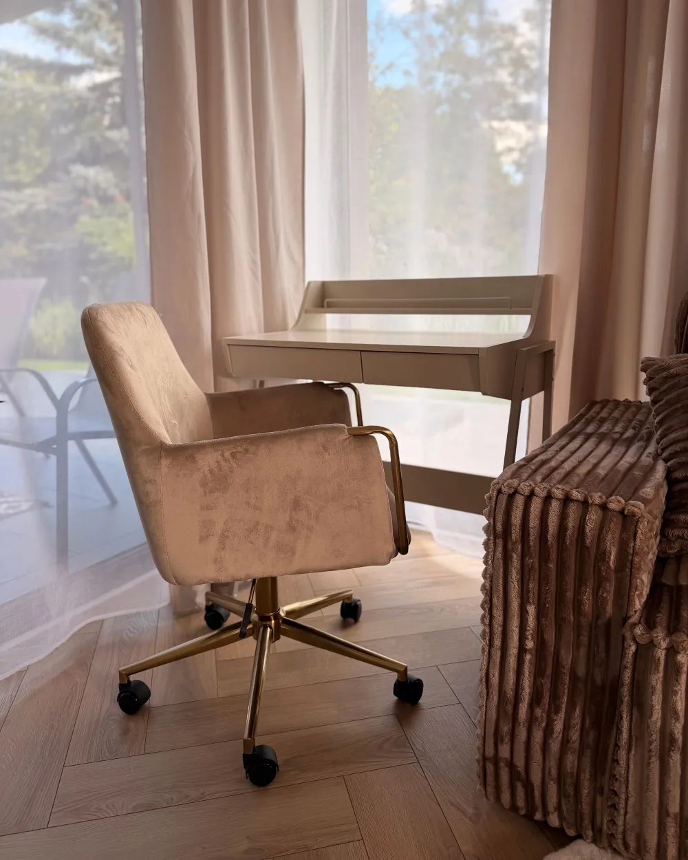 Desk Chair ALTONA Velvet Beige_1175139
