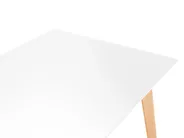 Ausziehbarer Esstisch MEDIO Weiß 120/155 cm 80 cm_808657