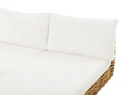 Garden Lounge Set with Table 4 Seater VARALLO Modular Rattan Natural Right Hand_836677
