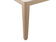 Garten Ecksofa mit Tisch 6-Sitzer RIMA III modular Metall Hellbeige linksseitig_918157