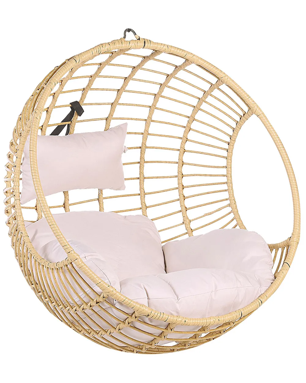 Hängesessel ASPIO Polyrattan Naturfarben