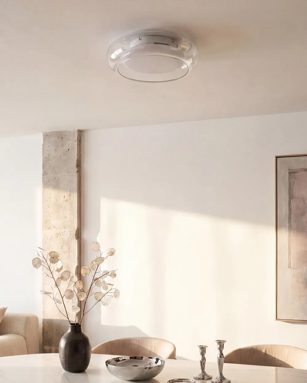 LED Deckenlampe NITH mit Dimmer Glas Transparent_1107146