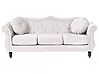 Sofa 3-Sitzer SKIEN Samtstoff Hellbeige