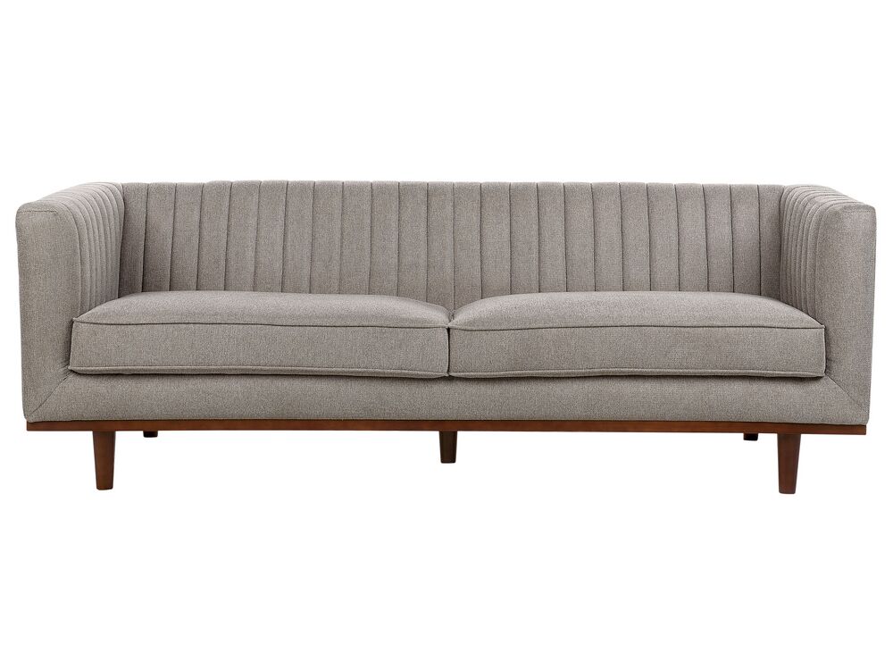 Sofa 3 Seater SKAULE Fabric Light Brown