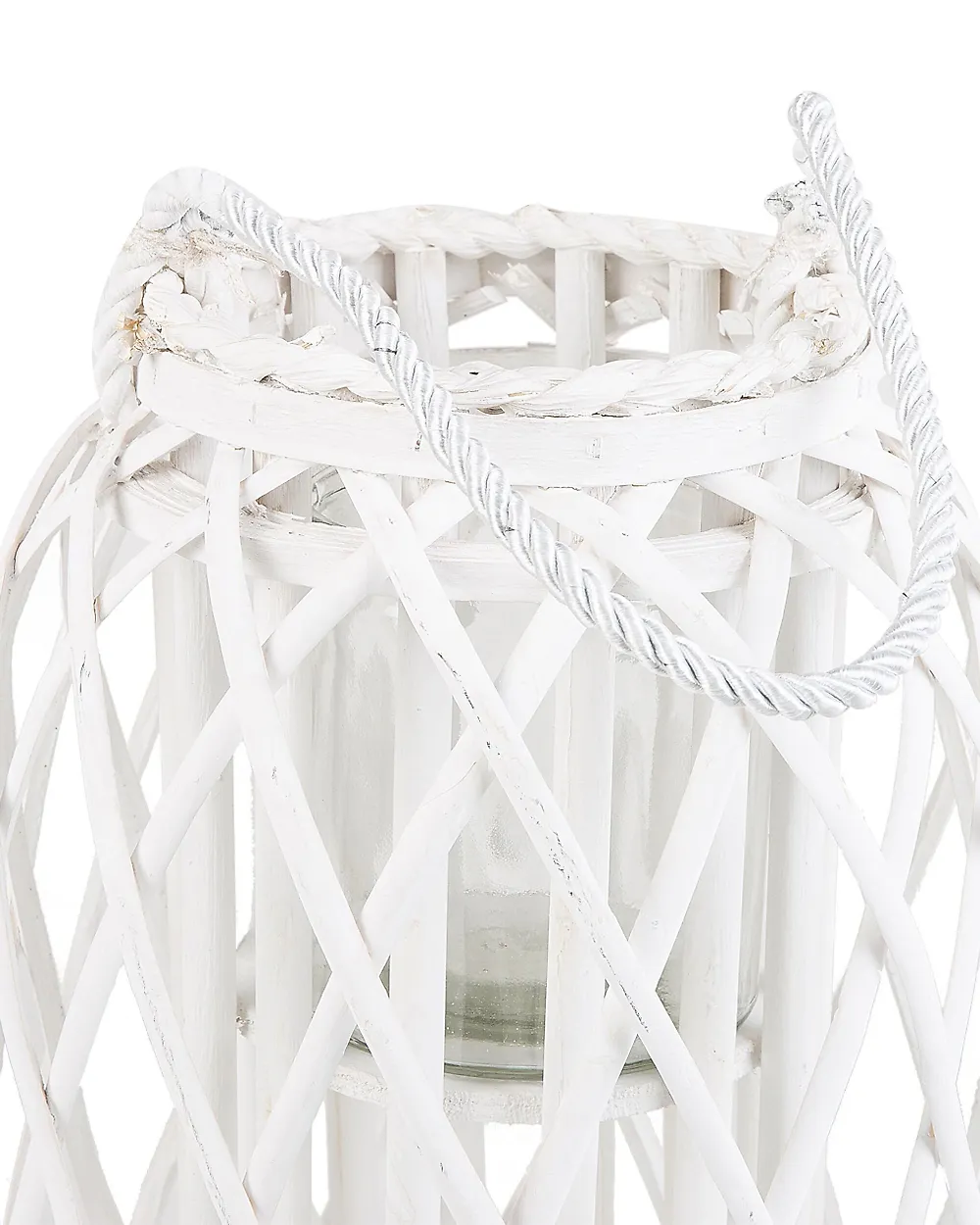 Lantern MAURITIUS 30 cm Willow Wood White_734179