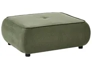 Sofa 3-Sitzer SALLA mit Ottomane Stoff Grün_1058292